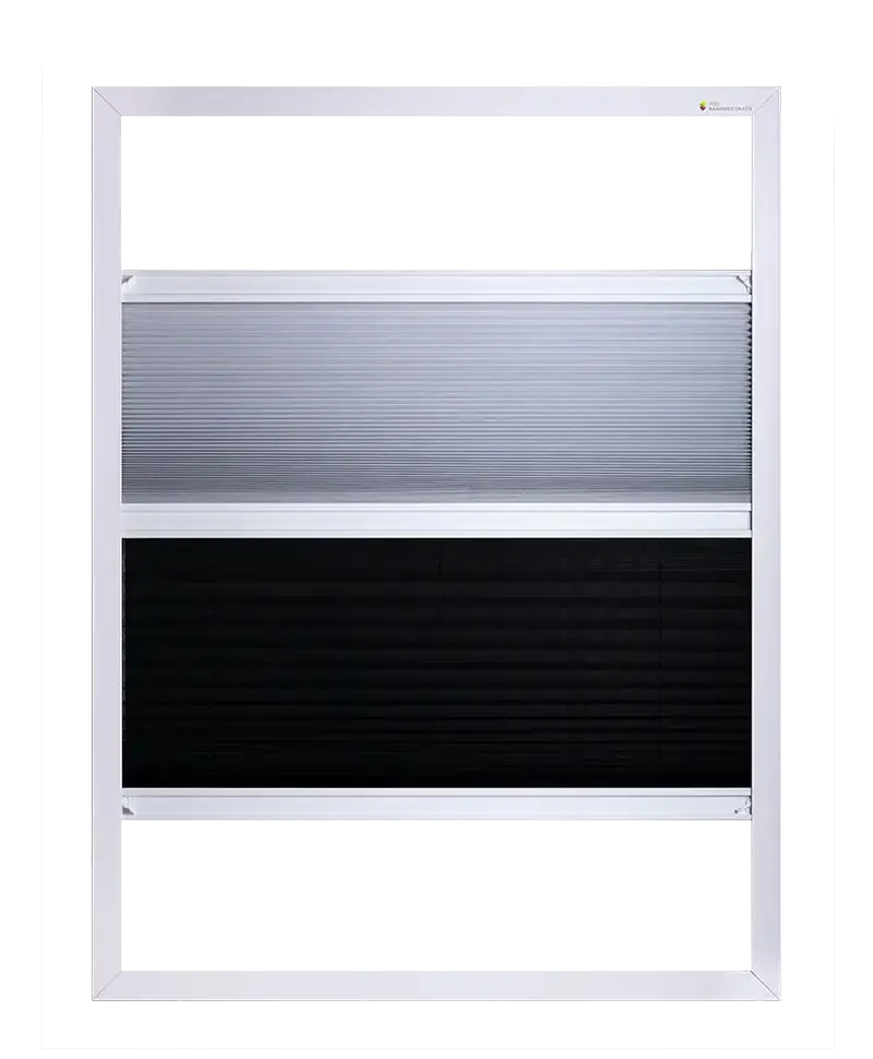 Silhouette shades op maat - zwevende lamellen voor zachte lichtfiltering en privacy