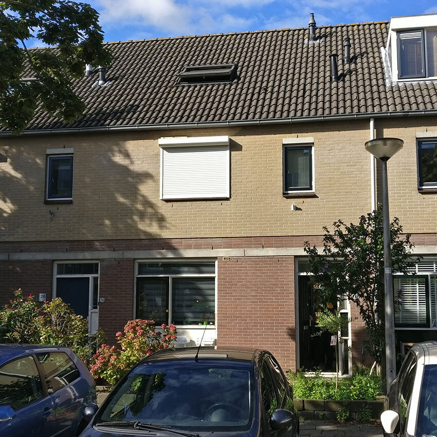 Woning in Amersfoort met rolluiken aan beide kanten