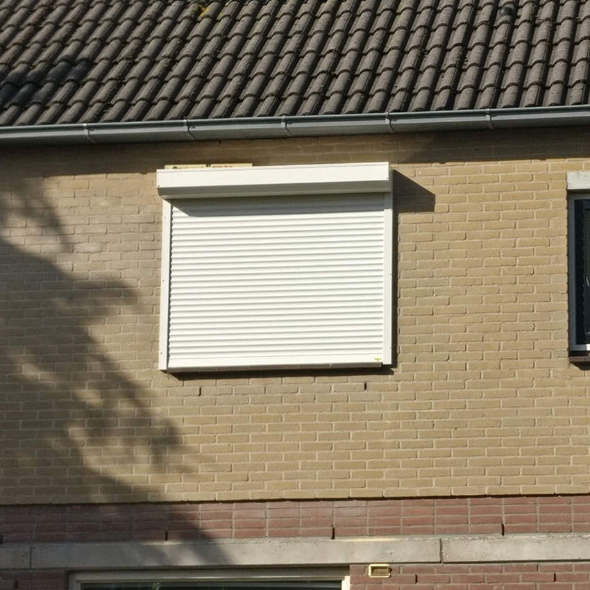 Detail rolluik gesloten in Amersfoort